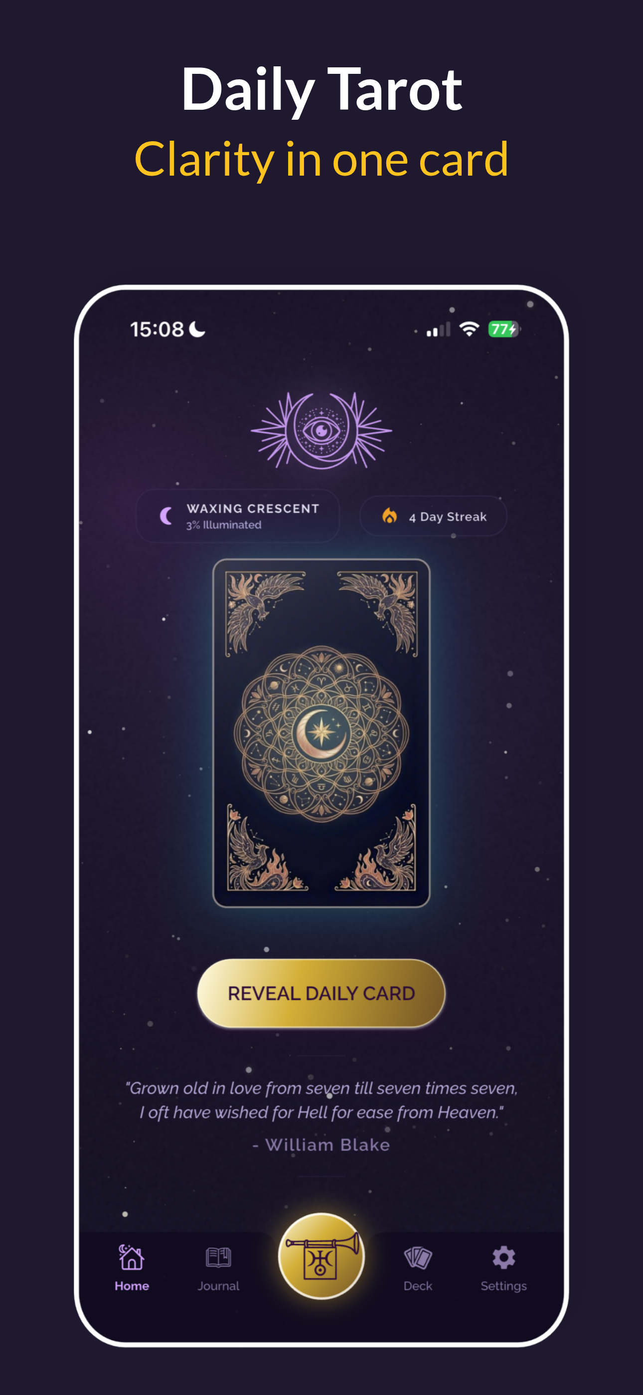 Daily Tarot - Clarity in one card