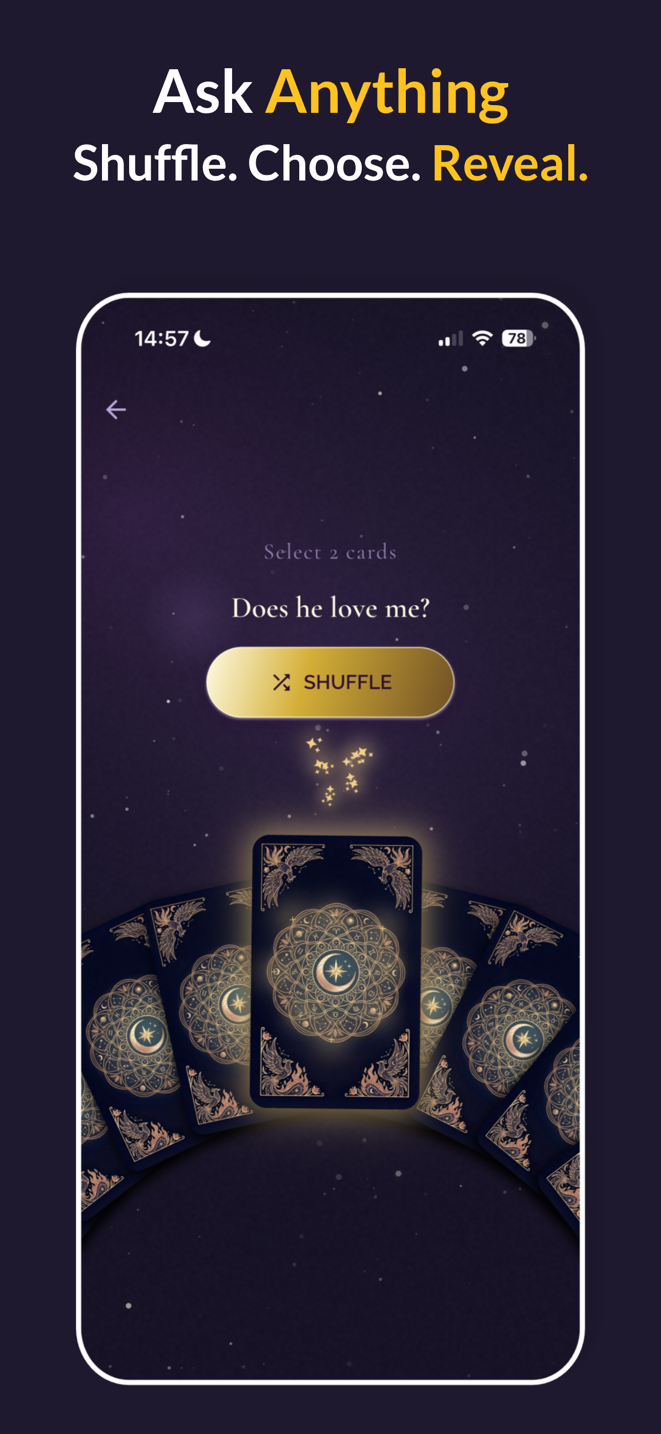 Ask Anything - Shuffle. Choose. Reveal.